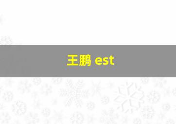 王鹏 est